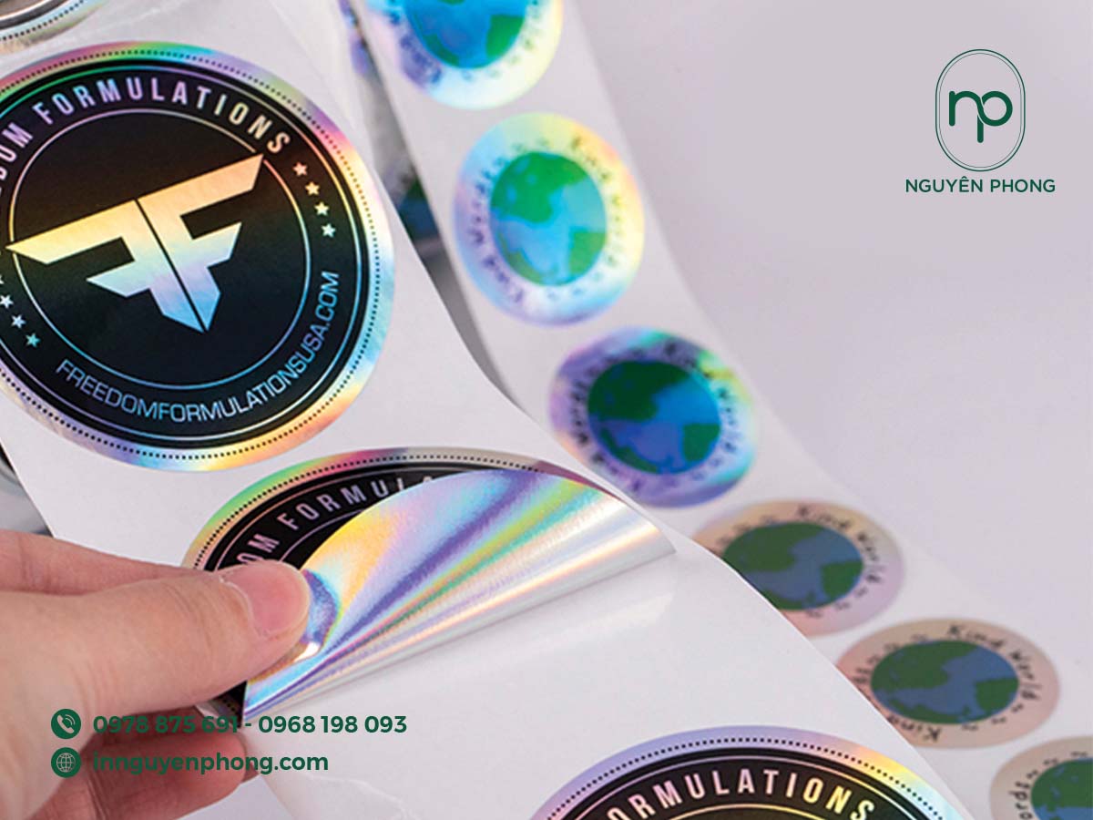 Mẫu tem 7 màu đẹp